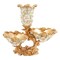 2-Tier Decorative Fruit Bowl, Gold Resin Serving Bowl – French Style Countertop Organizer